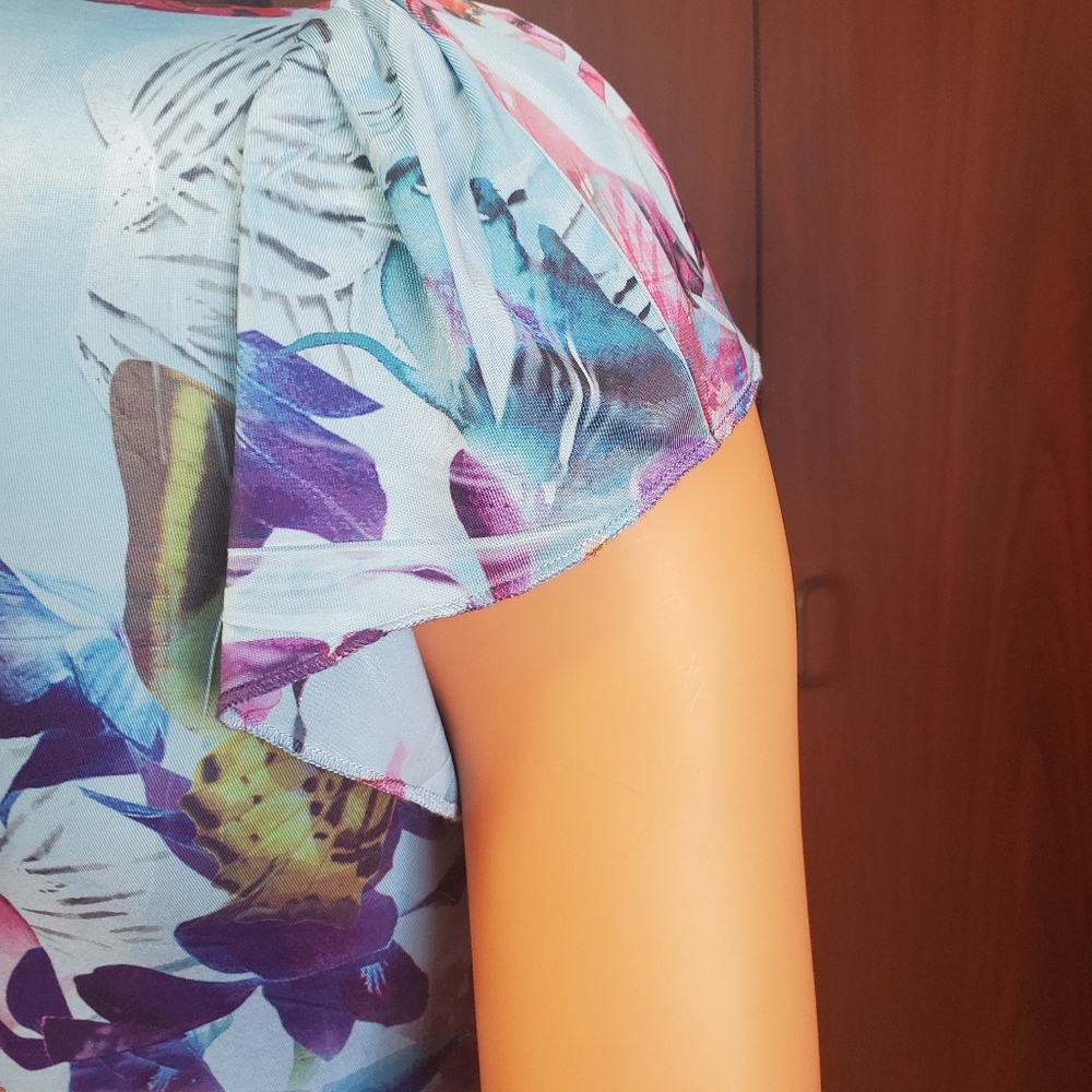 Apt. 9 Floral and Butterfly Printed Summer Dress - Picture 10 of 13